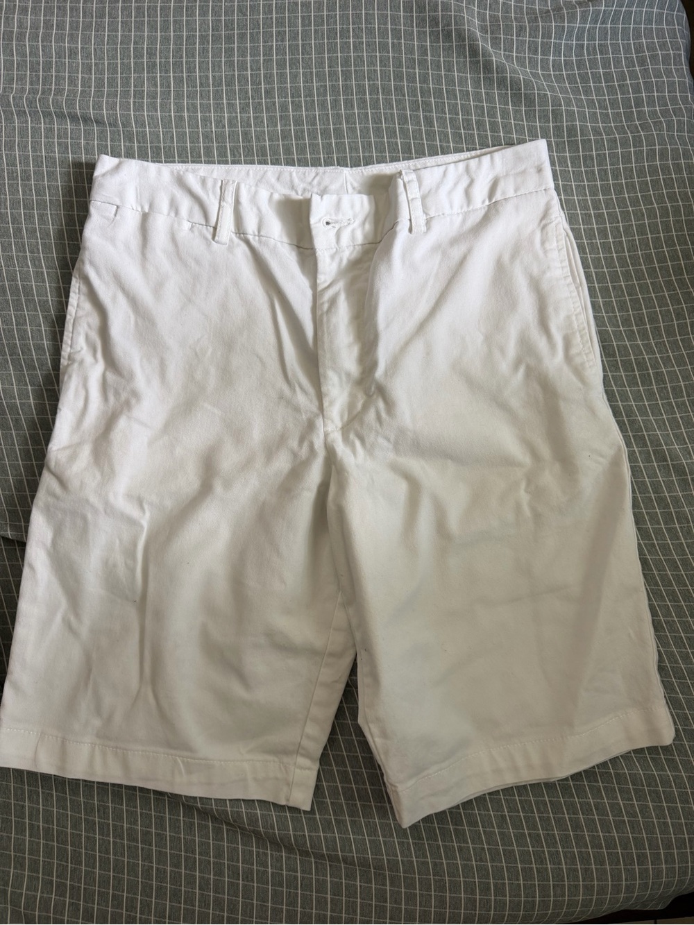 Polo by Ralph Lauren White Flat Front Men's Chino Shorts
